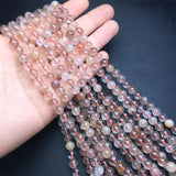 DAIIIBABYYY  -  6MM Natural Colored Rutilated Quartz Triple Circle Bracelet Women Healing Gemstone Crystal Strand Jewelry Gift 1PCS