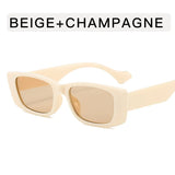 DAIIIBABYYY  -  Retro Cat Eye Sunglasses New Women's Minimalist Men's and Women's Men Sunshade Glasses Fashion Sun Glasses