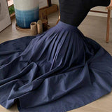 Daiiibabyyy  Unique and beautiful dark blue high-waisted pleated skirt new women's clothing is popular this year in early spring