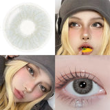 1pair Gray Color Contact Lenses Softlens for Eyes Lenses Cosmetic Eyecontacts fast shipping Yearly Use