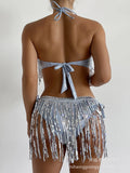 Daiiibabyyy  Women s Sexy High Cut  Swimsuit Deep V Neck Backless Monokini Bathing Suit for Summer Beachwear