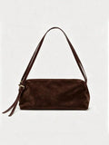 Daiiibabyyy  High Quality Small Zipper Chic Lady Hand Bags Design Suede Vintage Luxury Handbag for Women