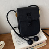 Daiiibabyyy  Luxury Brand Mini Yellow Crossbody Bag for Women Soft PU Leather Shoulder Purse Fashion Cell Phone Flap Pocket Ladies Accessory