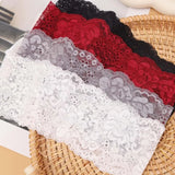 Daiiibabyyy  Korean Sweet Lace Floral Headband for Women Girls Solid Color Hair Hoop Washing Face Hairband Headwrap Fashion Girls Streetwear
