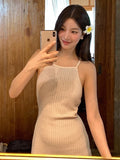 Daiiibabyyy  Sweet Bal Knitted  Swimsuit Women's Vaion Swimwear Belly Covering Slimming Effect Casual Sle No Brand