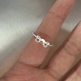 DAIIIBABYYY  -  Korean Style Simple Ribbon Bowknot Ring for Women's Fashion Personalized Open Index Sweet Bow Finger Ring Y2K Jewelry Gift Party