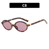 Daiiibabyyy  Oval Small Frame Retro Female Korean Plain Glasses Anti-blue Light Eyeglasses Eye Protection Ladies Optical Spectacle Eyeglass
