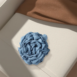 Daiiibabyyy 2024 Fashion Denim Blue Rose Large Hair Claw Clip Headwear Spring Summer Korean Women Oversized Flower Hairpin Hair Accessories