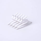 Daiiibabyyy  Vintage Square Interlocking Hair Clip for Women - Matte Plastic Claw Comb, Anti-Slip Ponytail Holder Updo Hair Accessories