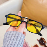 Daiiibabyyy  New Women's Oval Pilot Sunglasses Classic Retro Double Bridge Men's Sun Glasses Men Driving UV Protection Glasses UV400 Eyewear