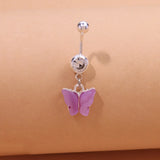 DAIIIBABYYY  -  Fashion Crystal Belly Button Piercing Gold Color Sexy Body Jewelry for Women Belly Navel Ring