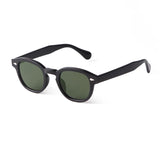 Daiiibabyyy  Vintage Fashion Shell Round Sunglasses Women Men Brand Design Retro Rivet Yellow Blue Lens Square Sun Glasses Female UV400