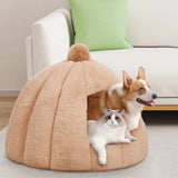 DAIIIBABYYY  -  Cat Dog House Indoor Warm Dog House Kennel Bed Mat with Cushion for Small Medium Dogs Cats Nest Puppy Cave Sofa Pet Products