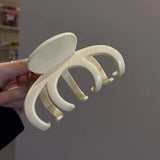 DAIIIBABYYY  -  Large Crab Hair Claw Clips Women Girls Plastic Acrylic Ponytail Holder Hair Clamps Barrettes Hairpins Hair Accessories Fashion
