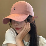 Daiiibabyyy  Pink Baseball Cap for Women Summer - Wide Brim Oversized Deep Fit, Flattering Adjustable Hat