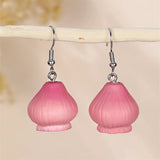 Daiiibabyyy  Bohemia Earrings Simulated Vegetable Dangle Earring Lettuce, Korean Style Cute Earrings Broccoli Alloy Mushroom Earrings