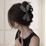 Daiiibabyyy  1 Pc Large Size Full-Pointed Butterfly Knot Hairpin for Capturing Hair Volume. Elegant and Sophisticated Hair Accessory for the
