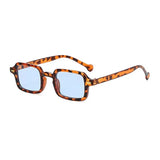 Daiiibabyyy  Retro Rice Nail Small Frame Square Sunglasses New Women Glasses Fashionable Men Simple High-End Glasses