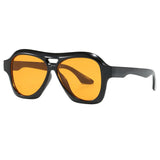 Daiiibabyyy  Retro Women Double Beam Sunglasses Brand Designer Glasses New Ins Fashion Gradient Eyewear Men Eyeglasses UV400 Goggles