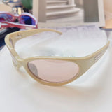 Daiiibabyyy  Punk Stylish Sunglasses Men New Y2K UV400 Protection Man Sunglasses Bicycling Hiking Windproof Women's Sun Glasses