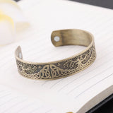 DAIIIBABYYY  -  Tree of Life Stainless Steel Zinc Alloy Magnetic Open Bracelet for Men and Women Fashion Retro Jewelry Gift New 2024