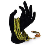 Daiiibabyyy Natural Sandalwood Bracelets Men Buddhist Buddha Meditation Bead Bracelet for Women Prayer 216 Beads Rosary Hanging Decoration