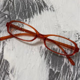 DAIIIBABYYY  -  Retro Blue Green Oval Small Frame Glasses Frame Women's Anti Blue Light Glasses New Fashion Y2K Style Eyeglasses Frame