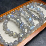 DAIIIBABYYY  -  Gray Moon Stone Bracelet For Women Men Love Gift Crystal Beads Strands Jewelry Gift 1PCS 9/10MM