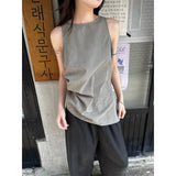 DAIIIBABYYY  -  French Temperament, High-end, Sleeveless Vest for Women, Cool Summer Design, Niche Sleeveless Top for Women