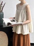 DAIIIBABYYY  -  Summer New Top Design Feels Small, Loose, Slim, and Fairy Sleeveless Doll Shirt