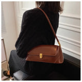 Daiiibabyyy  Solid Color Korean INS Style Women Shoulder Bag Small Square Armpit Bag Casual Business Versatile Fashion Trend Crossbody Bag