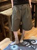 Daiiibabyyy  Korea Chic New Simple Vintage Shorts Fungus High Waist All-match Slim Femme Pantalones Casual Hip Hop High Street Pants