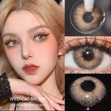 Daiiibabyyy  1 Pair Color Contact Lenses for Eyes Natural Brown Lenses Beauty Fashion lense Blue Contact Lenses Green Eye Contact