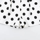 Daiiibabyyy  Women's Summer Shorts New Fashion Polka Dot Elegant Women's High Waist Shorts Summer Chic Youth Travel Joker Holiday Shorts