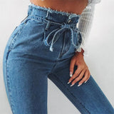 Daiiibabyyy High Waist Women Jeans Streetwear Sexy Harem Pants Stretch Mom Jeans Black Fashion Jeans Women