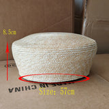 Daiiibabyyy  Fashion Summer Flat Beret Straw Hat Women's Sun Hat Circle Concave Top Beach Hat Church Derby Party