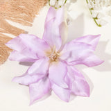 DAIIIBABYYY  -  2/4/6 pcs Hawaiian Flower Hair Clips for Women Artificial Floral Hibiscus Lily Barrettes Hairpin Accessories Vacation Beach Gift