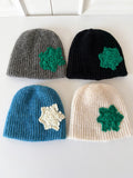 Daiiibabyyy  Crochet Snowflake Knitted Beanies Cap For Men&Women Winter Warm Unisex Hooded Hat Balaclava Cap Outdoor Ski Beanie Coldproof Hat