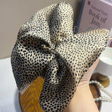 DAIIIBABYYY  -  Folded leopard print hair band hair rope high elasticity and durability headrope women's new high-end temperament headgear