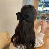 DAIIIBABYYY  -  Fashion Oversize Bowknot Barrettes Hair Clips Women Girls Black Big Bow Hairpins Spring Clips Hair Accessories Headwear2024