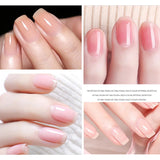 Daiiibabyyy 10ml Acrylic Nail Gel Polish Candy Color Translucent Jelly Pink Nail Art Polish Quick-drying DIY Soak Off Manicure Varnish