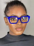 Daiiibabyyy  Fashion Glasses Frame Women Men Anti Blue Light Eyegalsses Vintage Square Computer Optical Concave Eyewear Female