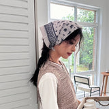 DAIIIBABYYY  -  Gentle Lace Hair Scarf Photo Props Sweet Headband Turban Multicolor Photo Hair Accessories Hair Band Strap Women Girls
