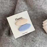 Daiiibabyyy  Milk blue pair clip Korean version broken hair bangs clip girl macaron edge clip duck bill hairpin sweet hair accessories new