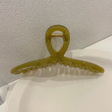 Daiiibabyyy  13cm Large Hair Clip For Thick Hair Claws Crab Girls Curly Transparent Coffee Hairpin Clamps Women Korean Ponytail Accessories