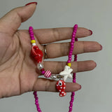 DAIIIBABYYY  -  Bohemian Style Colorful Rice Bead Resin Conch Shell Starfish Necklace for Women Summer Beach Party Gift Ideas