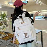 Daiiibabyyy  Fashion Handbag Travel Backpack Ins Style Large Capacity School Bag Adjustable Maternity Bag Adult