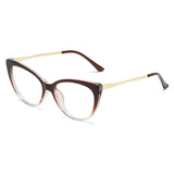 Daiiibabyyy  Fashion Cat Eye Optical Glasses Frames Women Vintage Clear Lens Optical Eyeglasses Frame Prescription Spectacle Frames