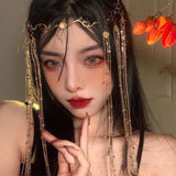 DAIIIBABYYY  -  1PC Vintage Hair Jewelry Chinese Style Hairband Tassel Forhead Decoration Headpiece Chinese Hairpin  Hair Accessories for Women