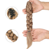 Daiiibabyyy  Synthetic Claw Clip On Braid Ponytail Hair Extensions Heat Resistant Long Handmade Braided Pony Tail Hair Piece For Women Daily